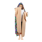 Colorful Spiral Noise Hooded Blanket