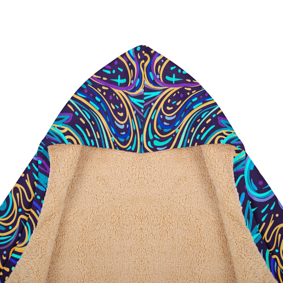 Psychedelic Owl Hooded Blanket