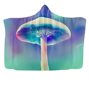 Cute Magical Mushroom Hooded Blanket