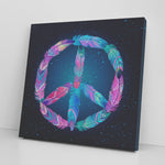 Feathers Of Peace Canvas Wall Art