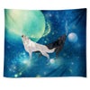 Celestial Howling Wolves Wall Tapestry - Mind Gone