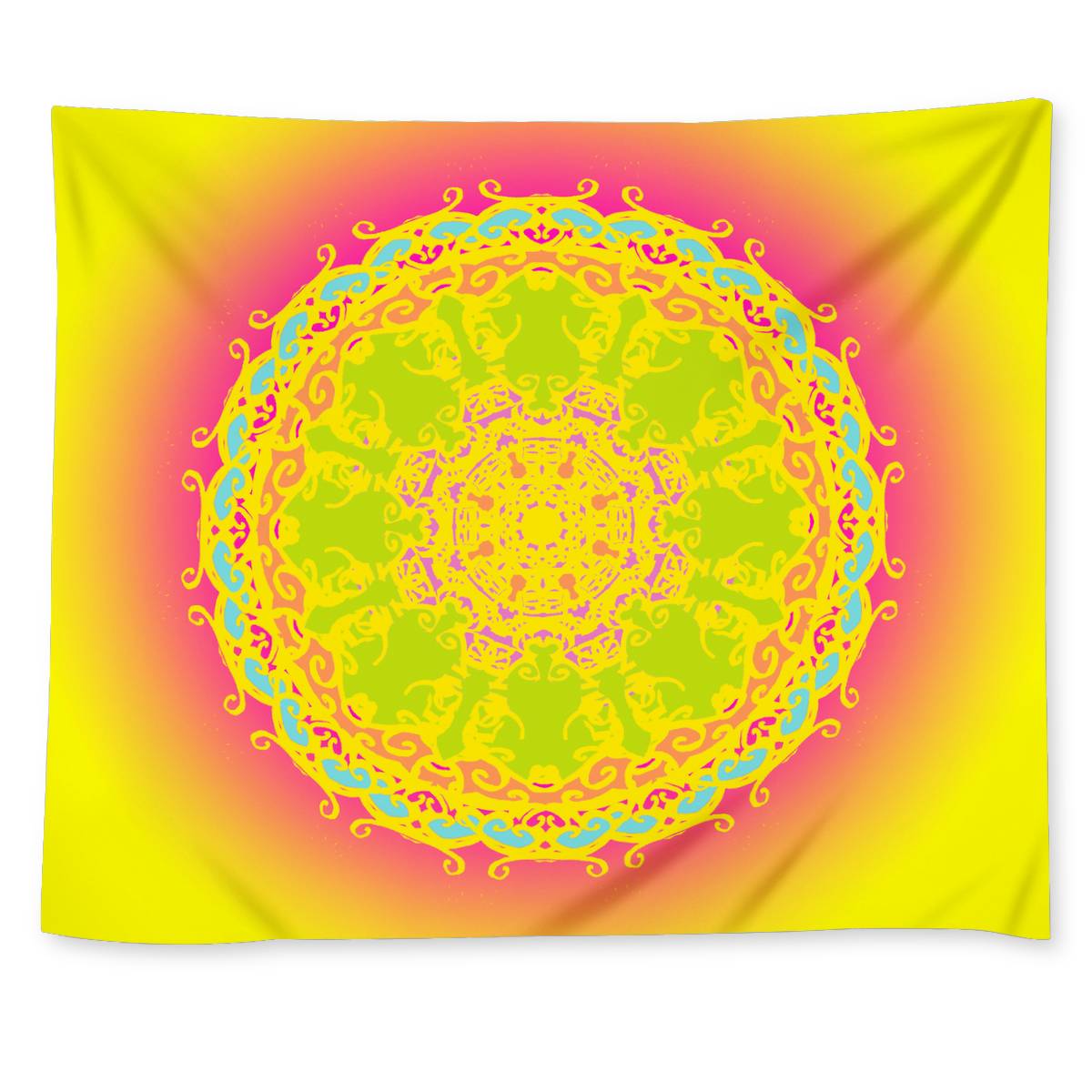 Sunkissed Ombre Mandala Wall Tapestry - Mind Gone