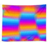 Distorted Rainbow Waves Wall Tapestry - Mind Gone