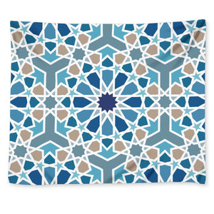 Geometric Arabic Pattern Hanging Wall Tapestry - Mind Gone