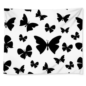 Black Butterfly Wall Tapestry - Mind Gone