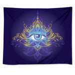 All Seeing Eye Blue Lilac Gold Wall Tapestry - Mind Gone