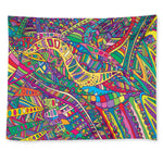 Hippie Rainbow Receptors Wall Tapestry
