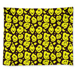 Melting Smiley Faces Drip Wall Tapestry