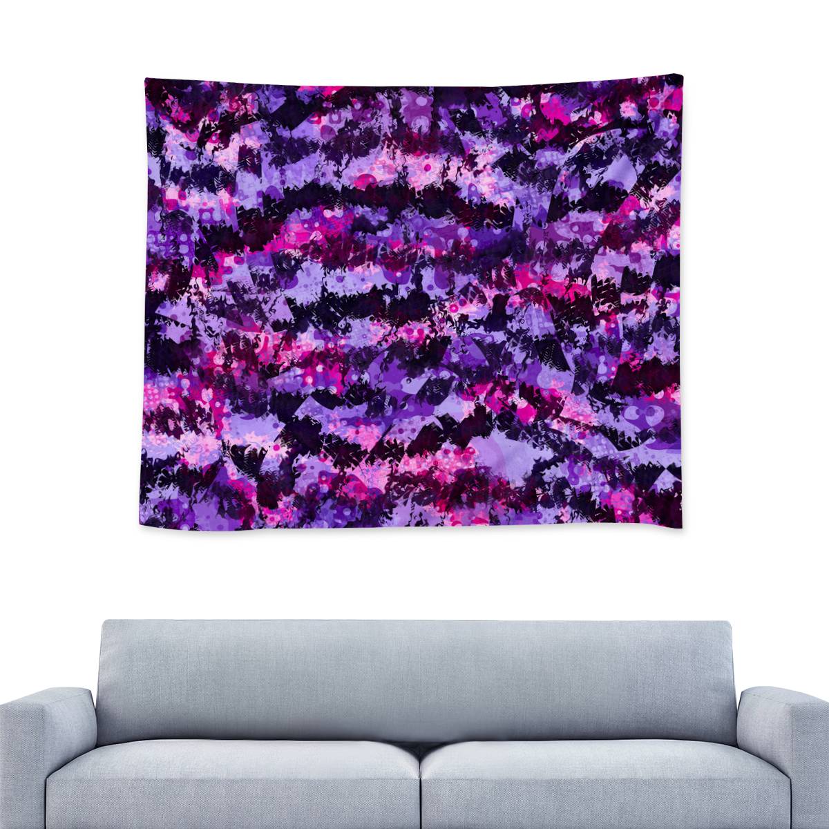 Purple Punk Wall Tapestry - Mind Gone