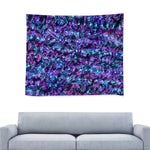 Purple Teal Madness Wall Tapestry - Mind Gone