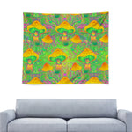 Psychedelic Magic Mushrooms Wall Tapestry