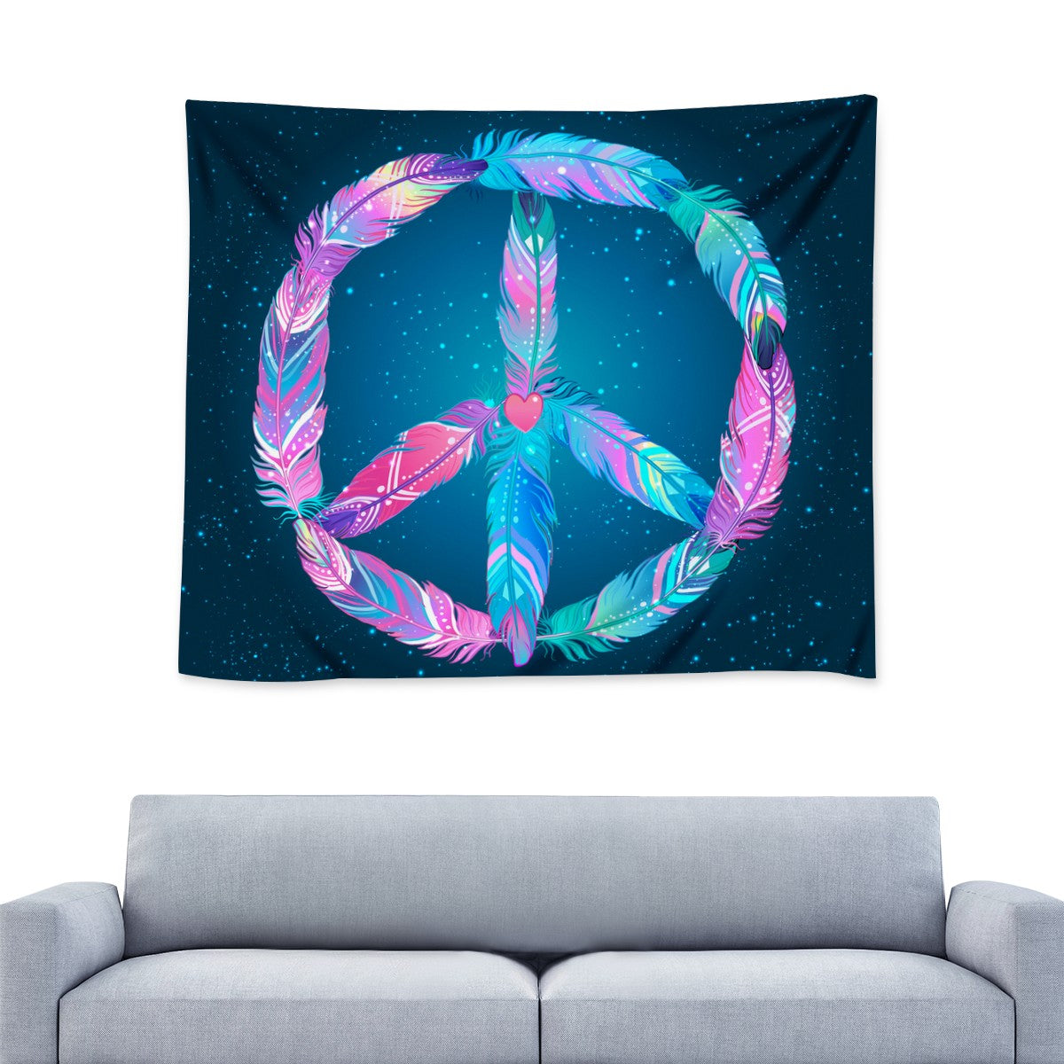 Feathers Of Peace Wall Tapestry