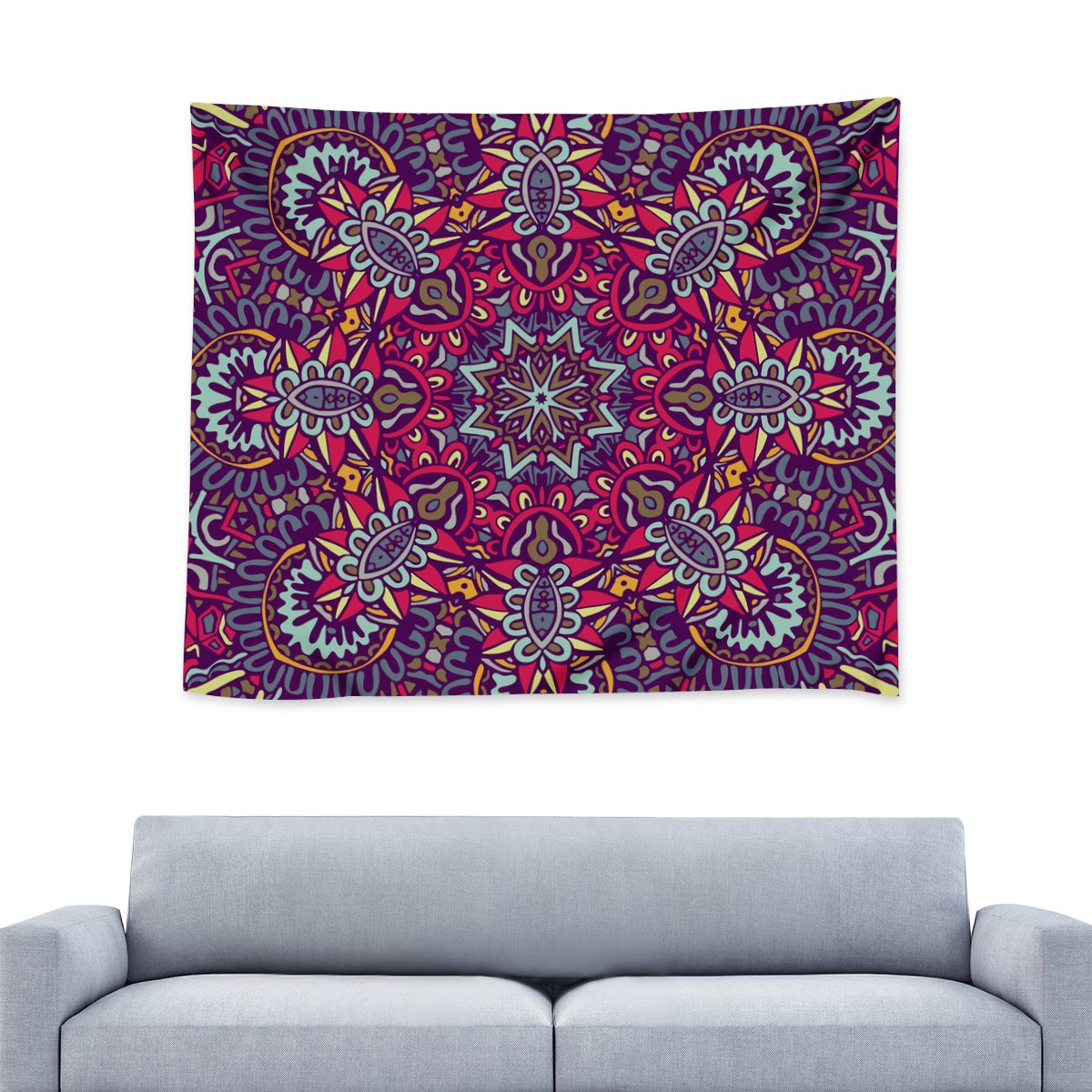 Kaleidoscope Mandala Wall Tapestry