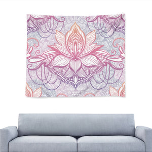 Lotus Flower Ombre Wall Tapestry
