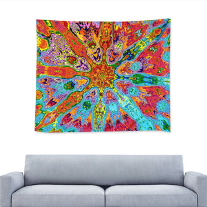 Psychedelic Head Trip Wall Tapestry