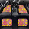 Groovy 60s Floral Car Floor Mats