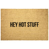 Hey Hot Stuff Welcome Door Mat