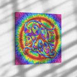 Hippie Love Peace Canvas Wall Art