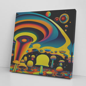 Mushroom Fantasy Canvas Wall Art