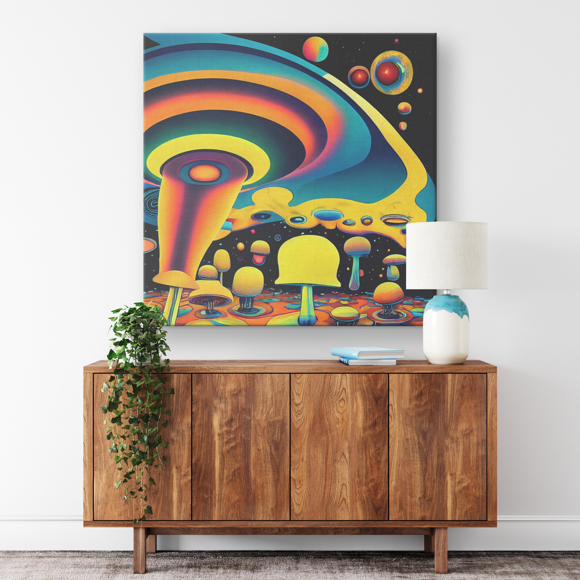 Mushroom Fantasy Canvas Wall Art