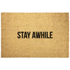 Stay Awhile Outdoor Welcome Mat