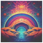 Trippy Cosmic Journey Canvas Wall Art