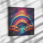 Trippy Cosmic Journey Canvas Wall Art