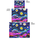 Trippy Starry Night Fleece Blanket