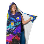 Trippy Starry Night Hooded Blanket