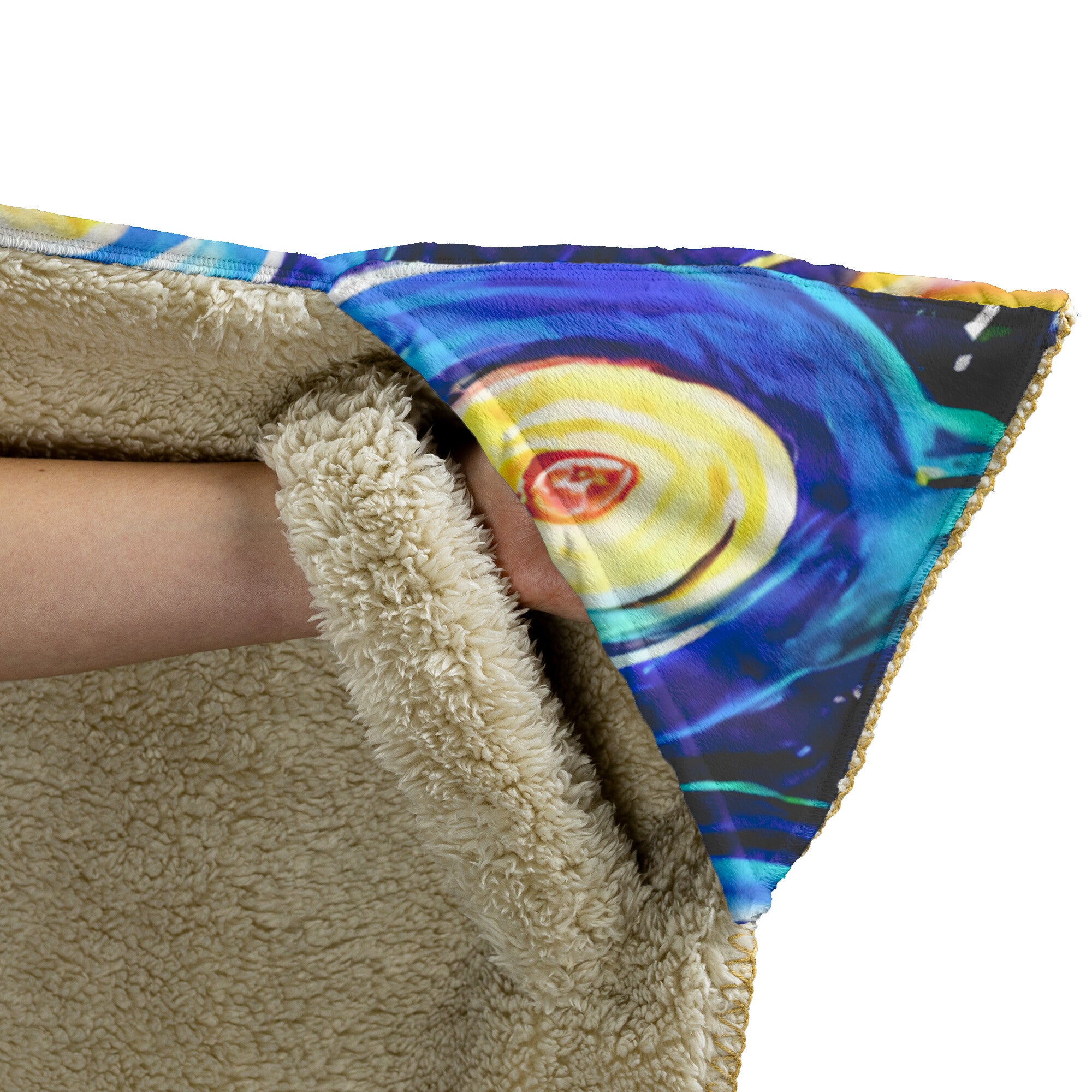 Trippy Starry Night Hooded Blanket