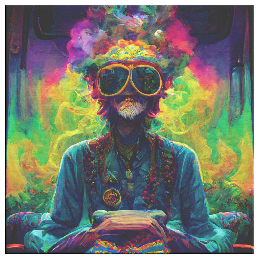 Trippy Stoner Roadtrip Canvas Wall Art