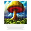 Giant Mushroom Landscape Shower Curtain