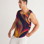 Trippy Fire Flow Men's Sports Tank