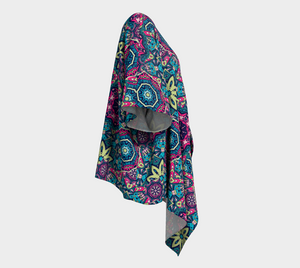 Mandala Medallion Draped Kimono Wrap