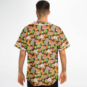 Hippie Mushroom Cottagecore Baseball Jersey