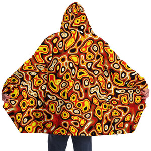Groovy Hippie Festival Cloak With Hood