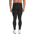 Dark Geometric Visions Men's Leggings