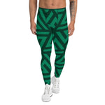 Green Crossover Men's Leggings