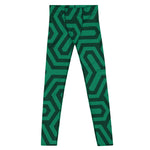 Green Tessellations Men's Festival Leggings