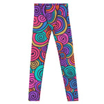 Hippie Trippy 70s Funky Swirls Men's Leggings