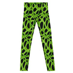 Green Pattern Men's Festival Leggings