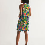 Tropical Floral Women's Halter Dress