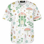 Boho Mushroom Froggy Baseball Jersey