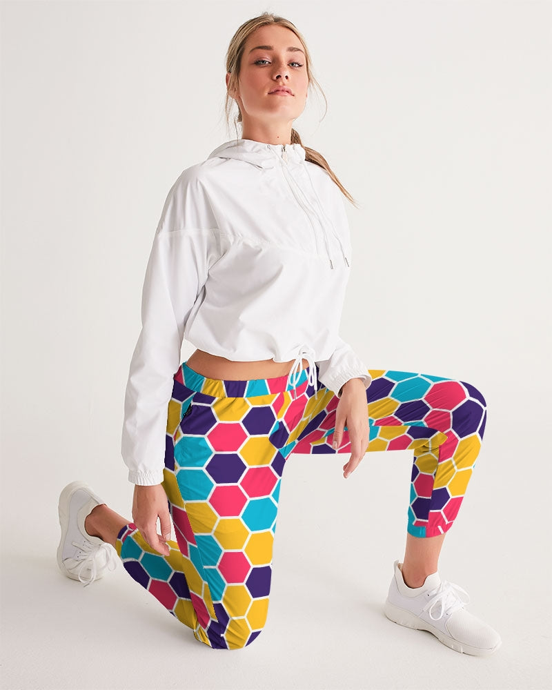 Colorful Honeycomb Women's Track Pants