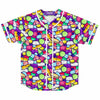 Trippy Colorful Pills EDM Baseball Jersey