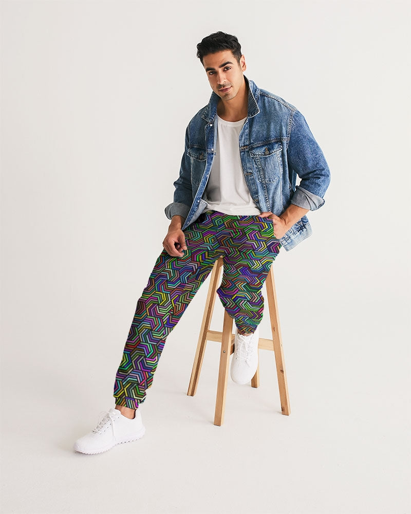 Trippy Isometric Men's Track Pants