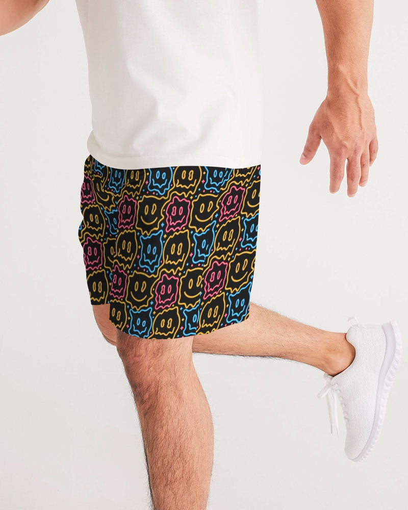 Drippy Smiley Faces Men's Jogger Shorts