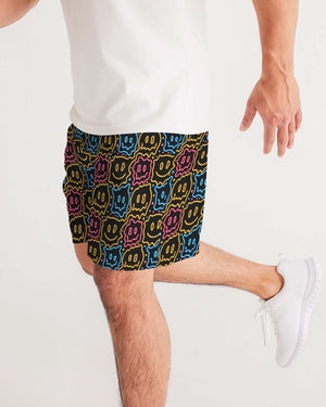 Drippy Smiley Faces Men's Jogger Shorts