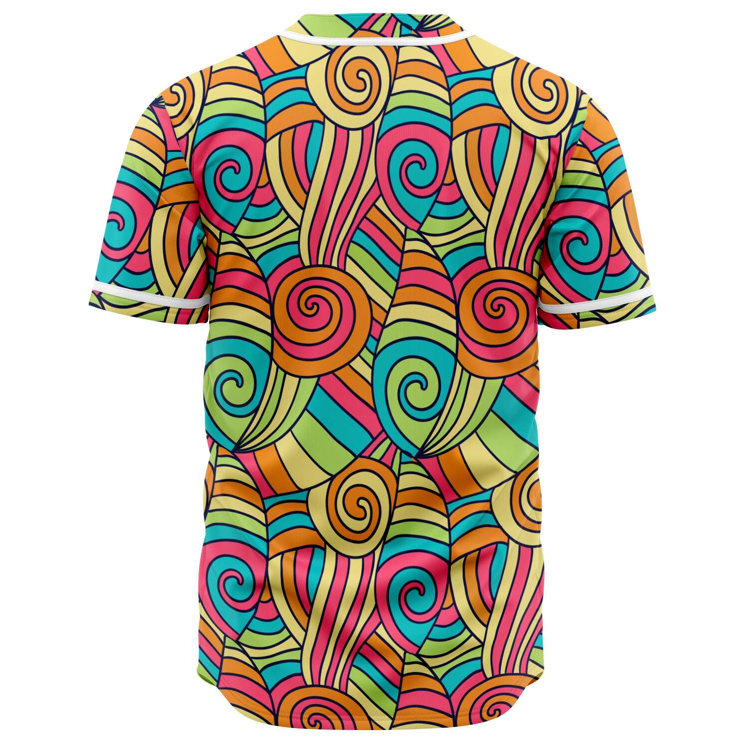 Groovy Pastel Hippie Baseball Jersey