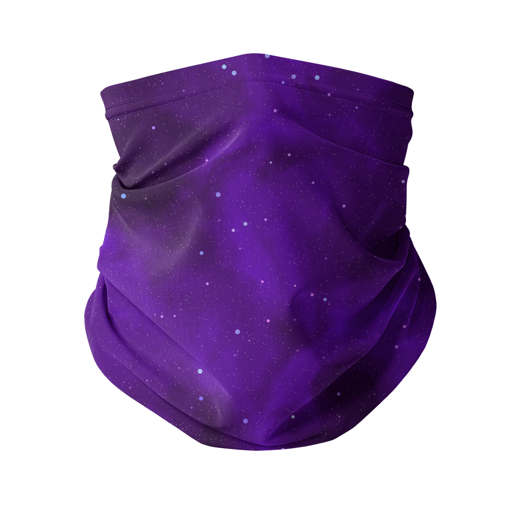 Purple Space Nebula Neck Gaiter